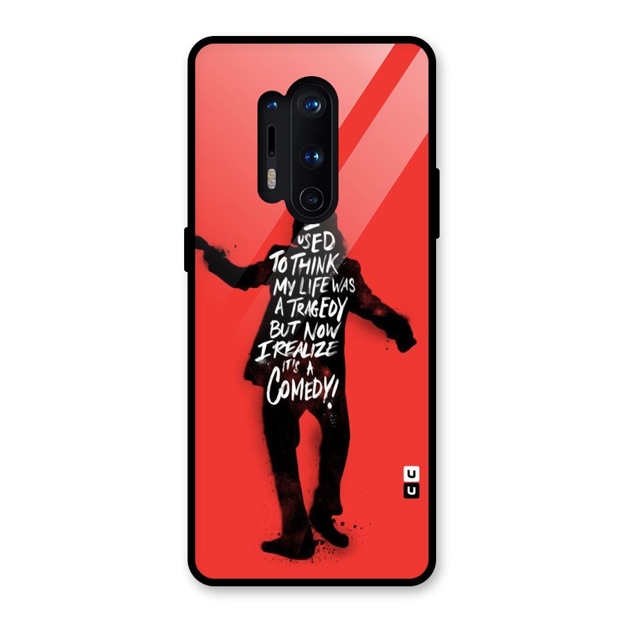 Life Tragedy Comedy Glass Back Case for OnePlus 8 Pro