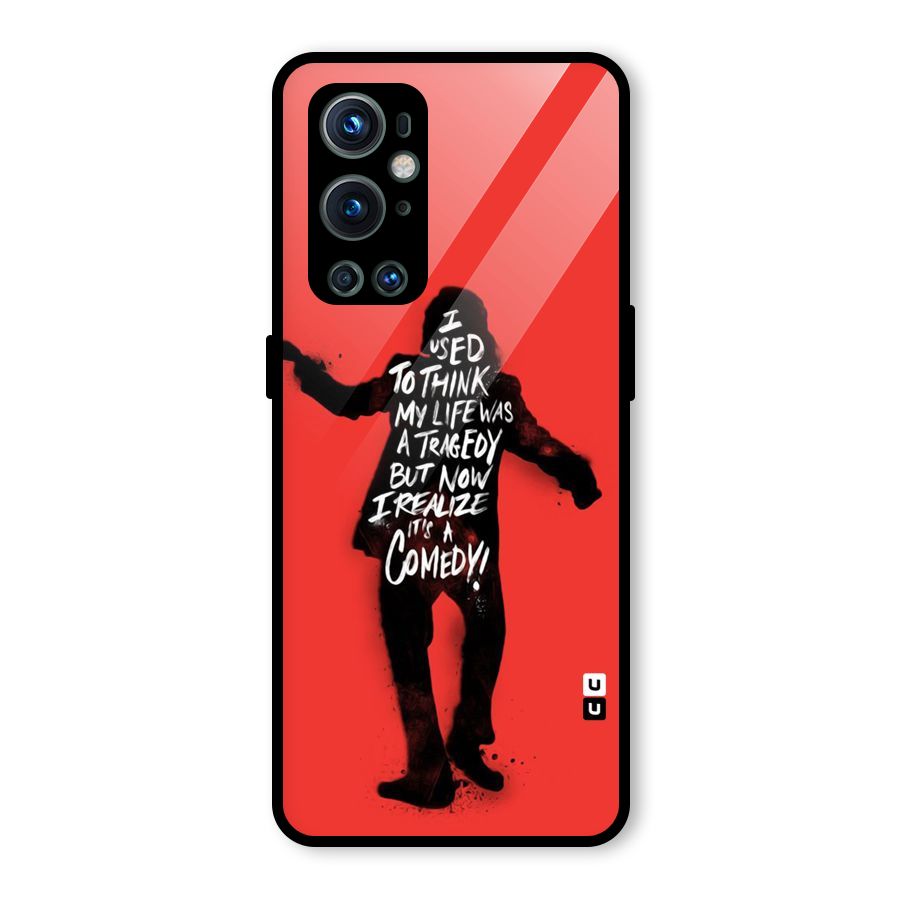 Life Tragedy Comedy Glass Back Case for OnePlus 9 Pro