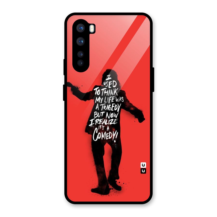 Life Tragedy Comedy Glass Back Case for OnePlus Nord
