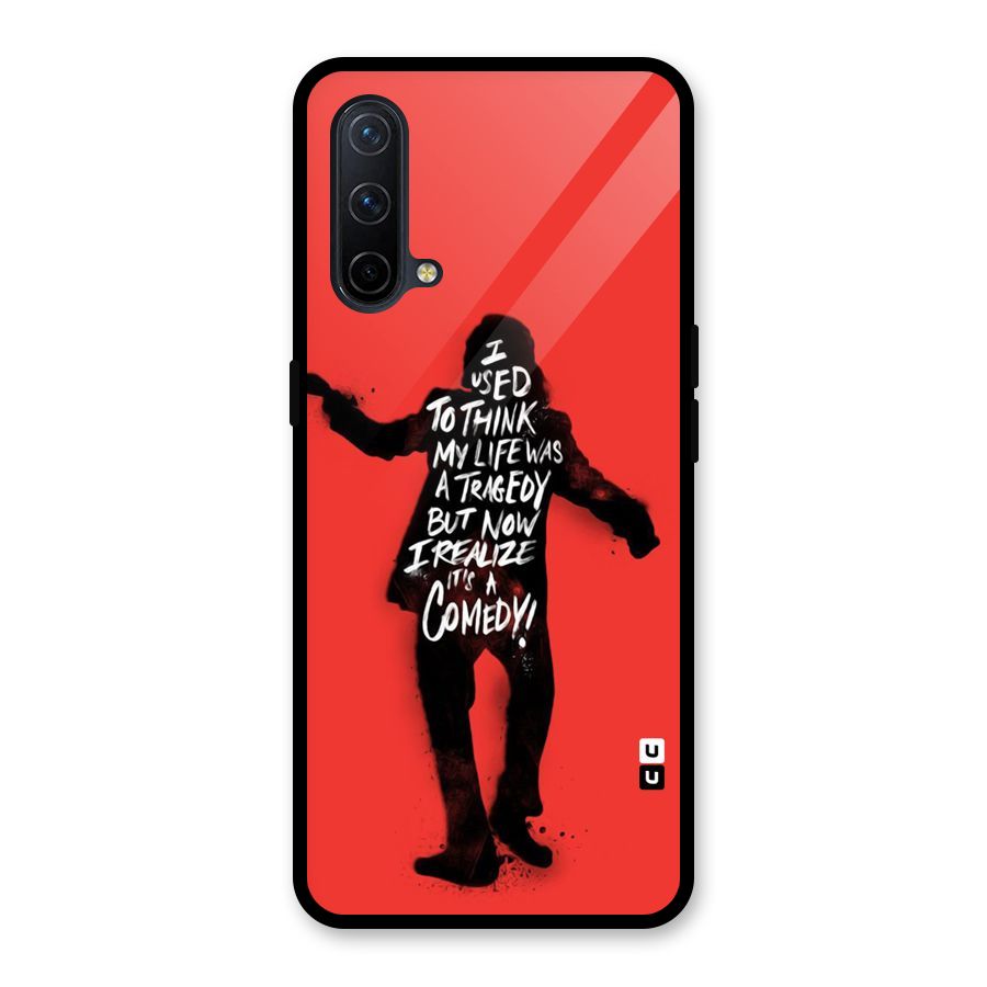 Life Tragedy Comedy Glass Back Case for OnePlus Nord CE 5G