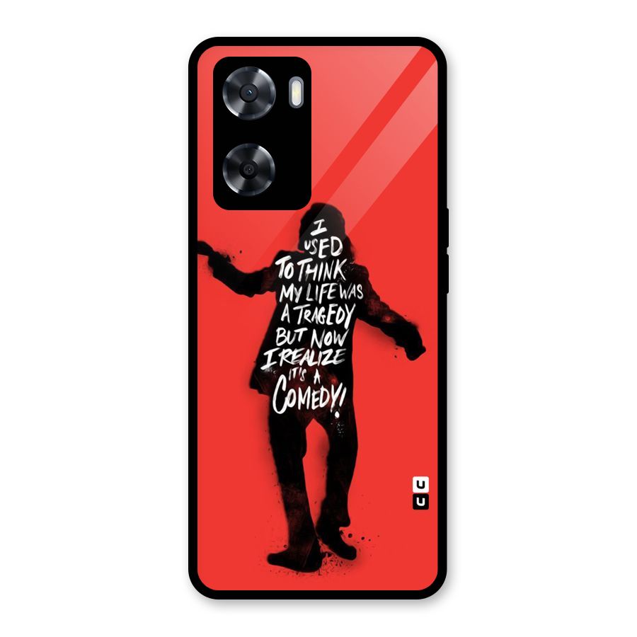 Life Tragedy Comedy Glass Back Case for Oppo A57 2022