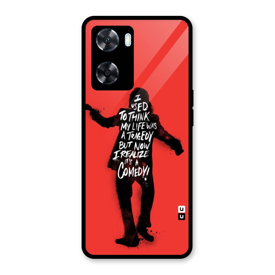 Life Tragedy Comedy Glass Back Case for Oppo A77