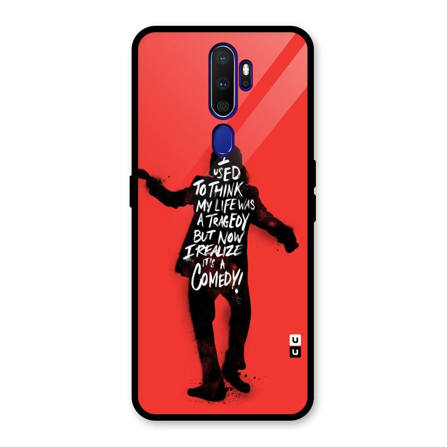Life Tragedy Comedy Glass Back Case for Oppo A9 (2020)