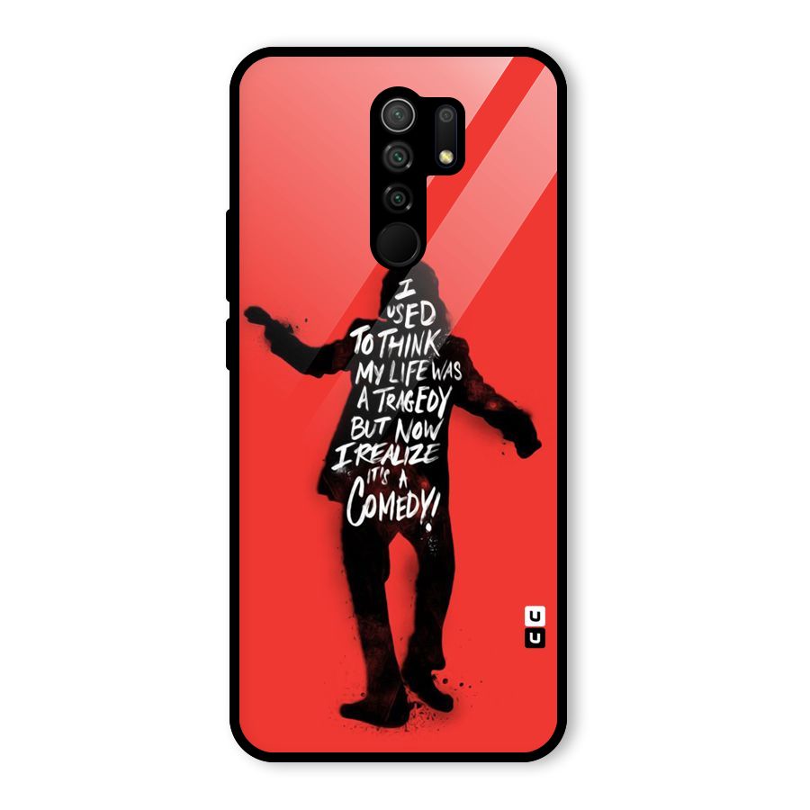 Life Tragedy Comedy Glass Back Case for Poco M2