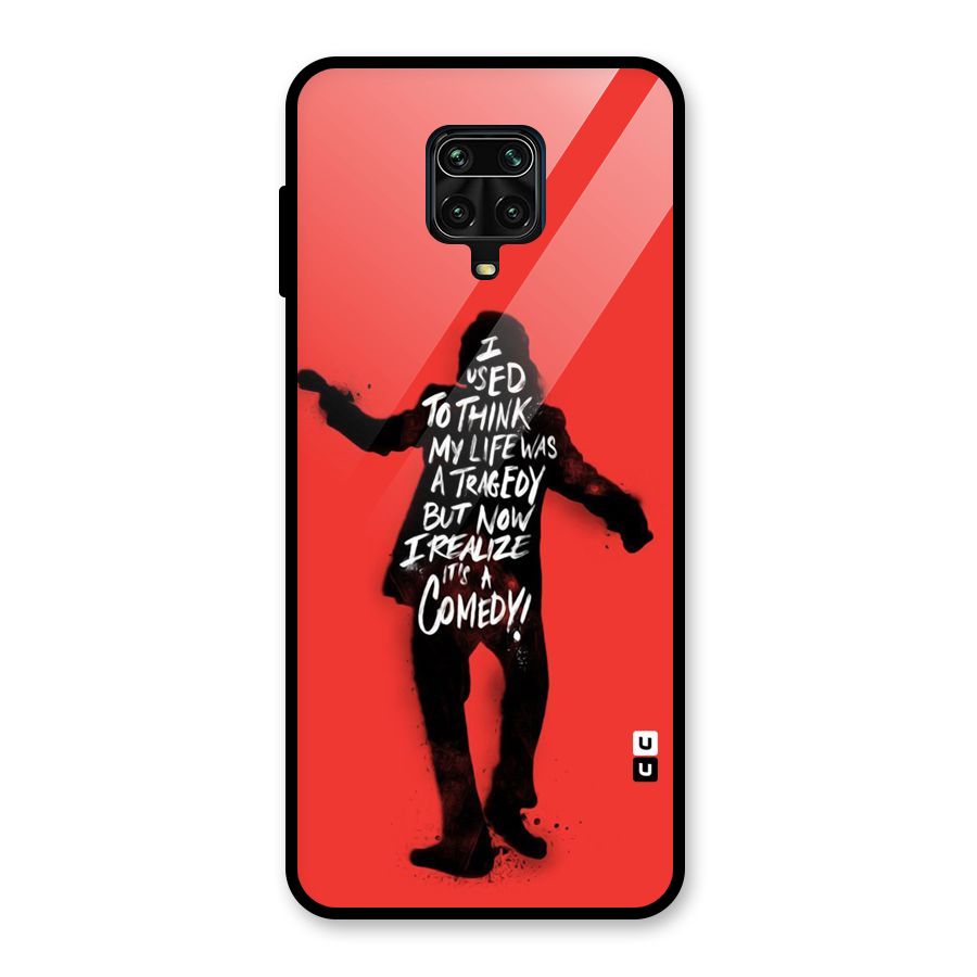 Life Tragedy Comedy Glass Back Case for Poco M2 Pro