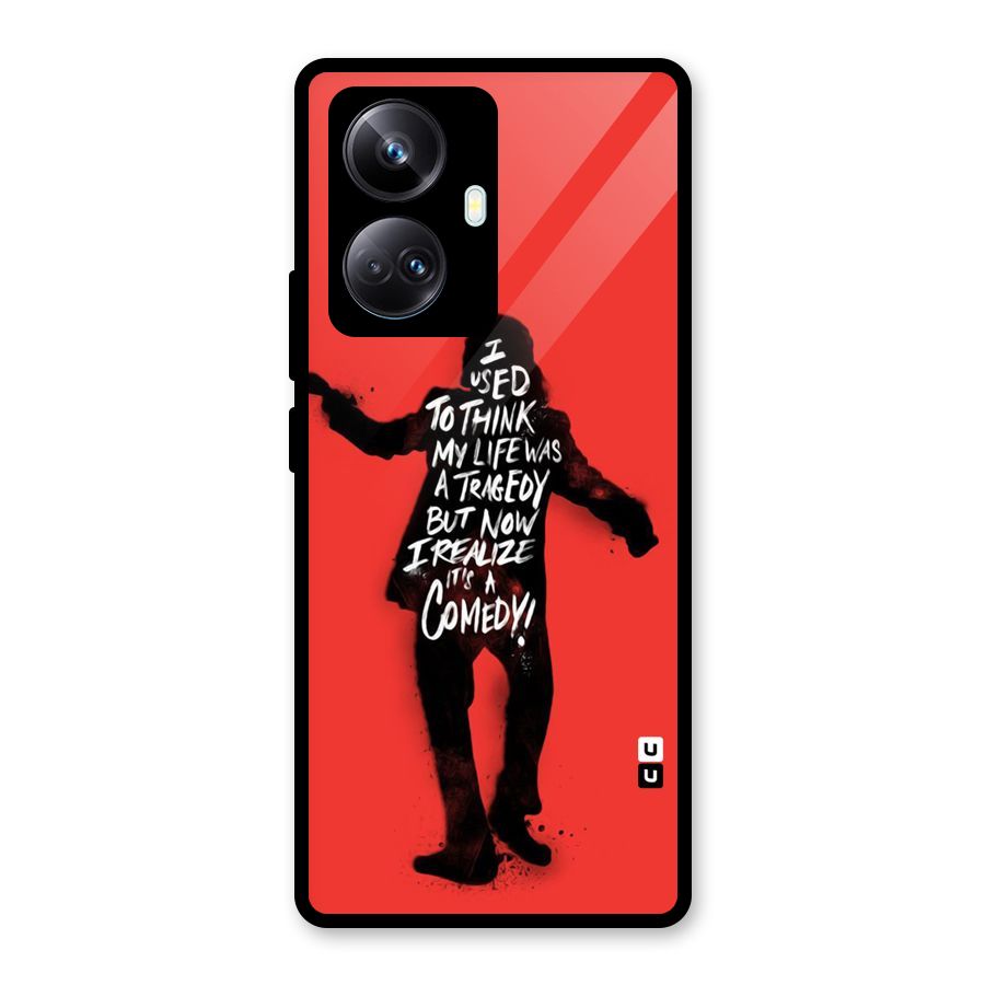 Life Tragedy Comedy Glass Back Case for Realme 10 Pro Plus