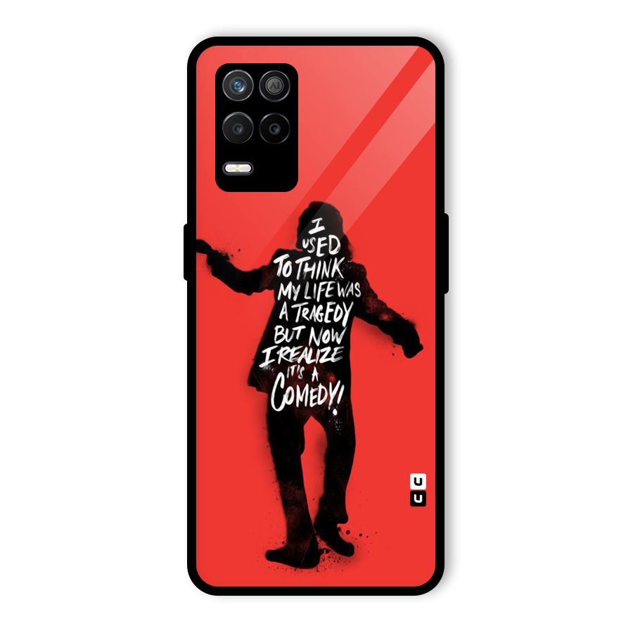 Life Tragedy Comedy Glass Back Case for Realme 8 5G