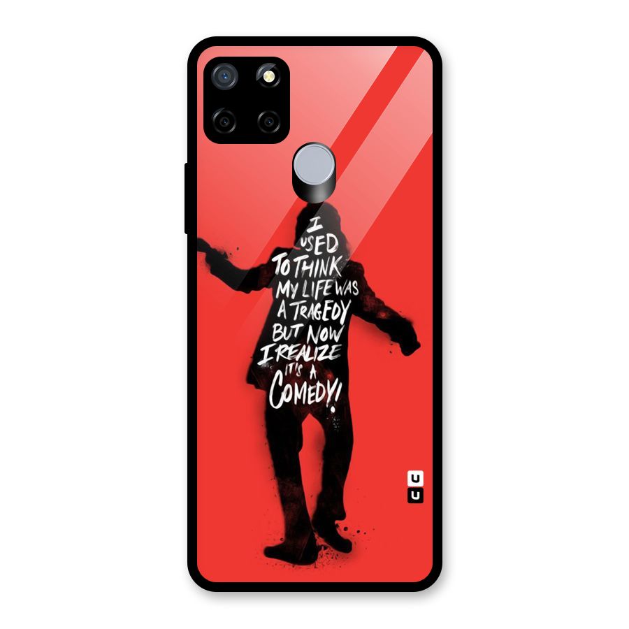 Life Tragedy Comedy Glass Back Case for Realme Narzo 20