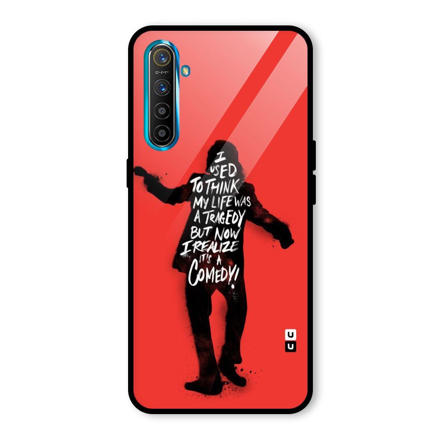 Life Tragedy Comedy Glass Back Case for Realme X2