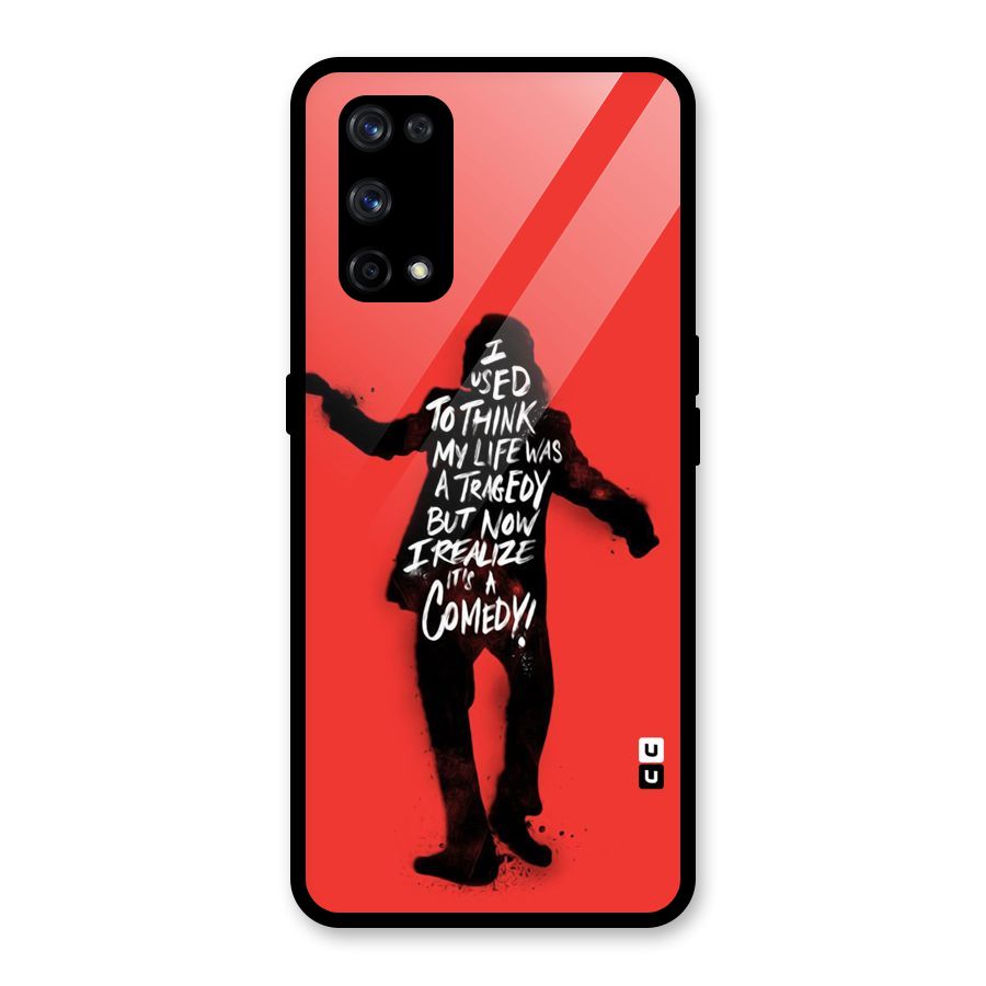Life Tragedy Comedy Glass Back Case for Realme X7 Pro