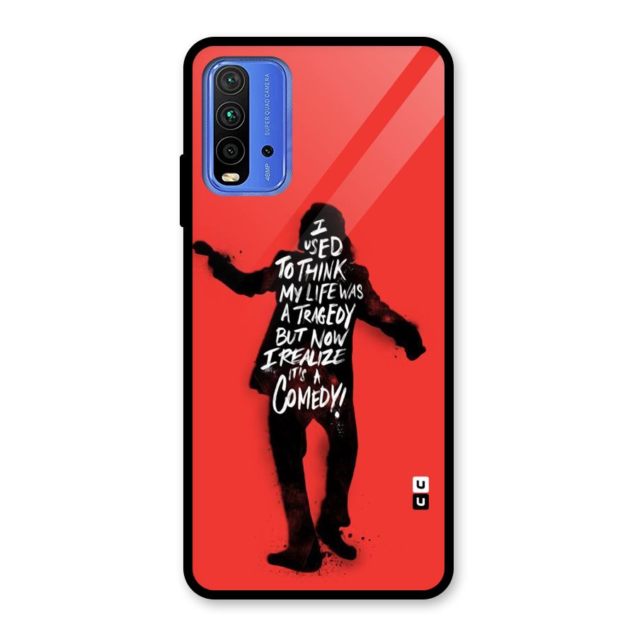 Life Tragedy Comedy Glass Back Case for Redmi 9 Power