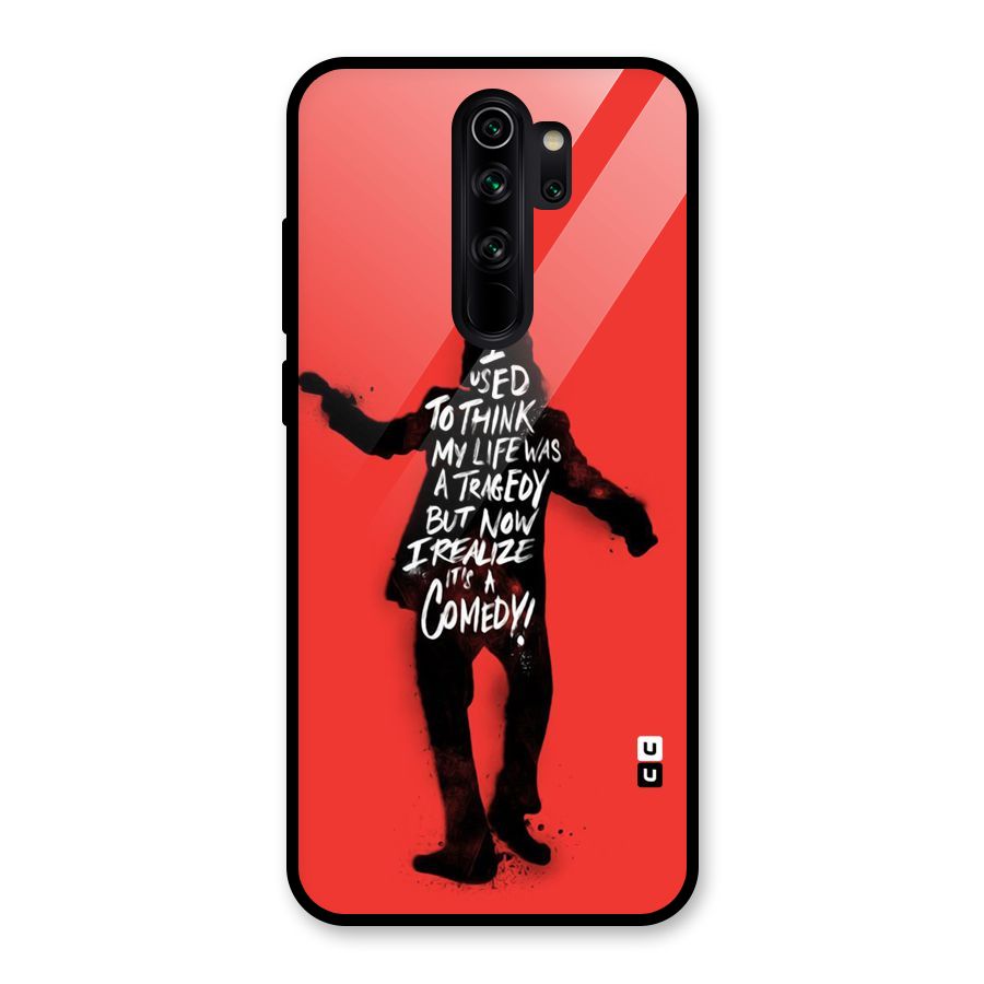 Life Tragedy Comedy Glass Back Case for Redmi Note 8 Pro