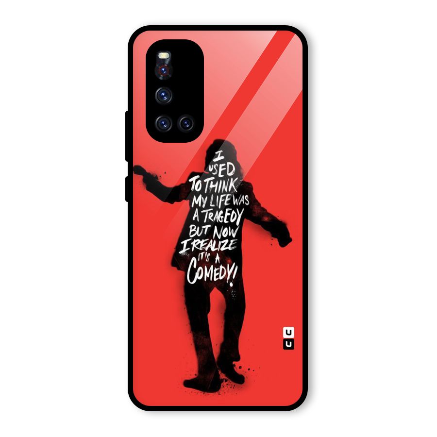 Life Tragedy Comedy Glass Back Case for Vivo V19