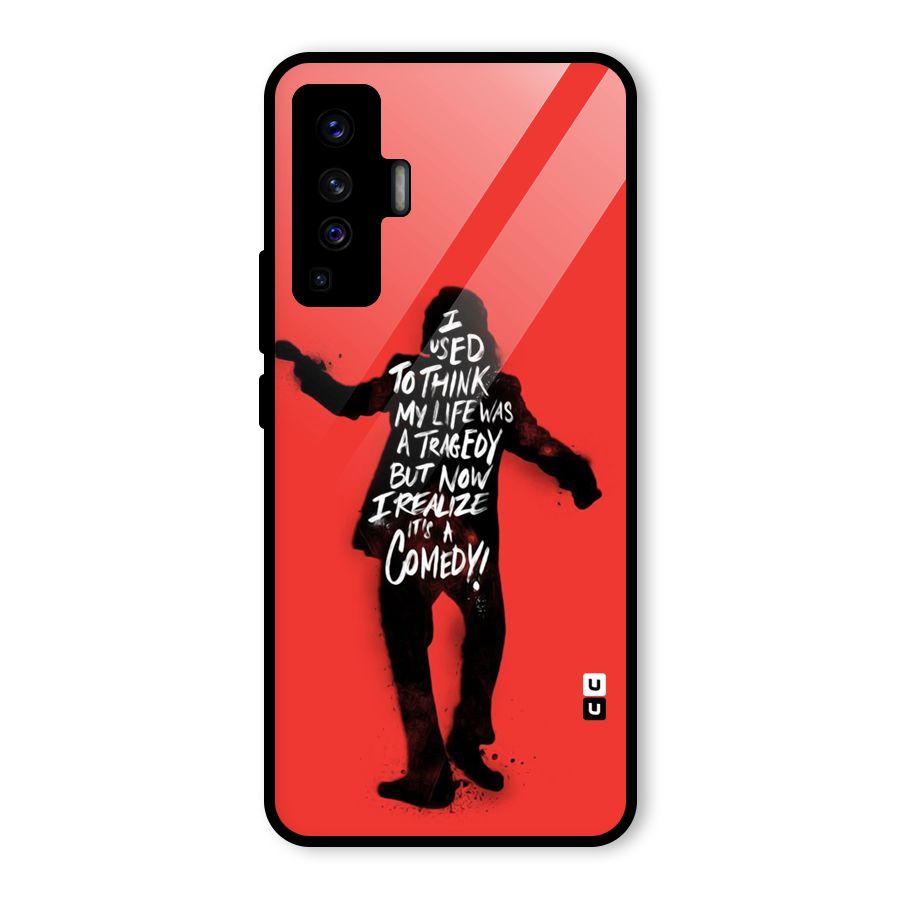 Life Tragedy Comedy Glass Back Case for Vivo X50