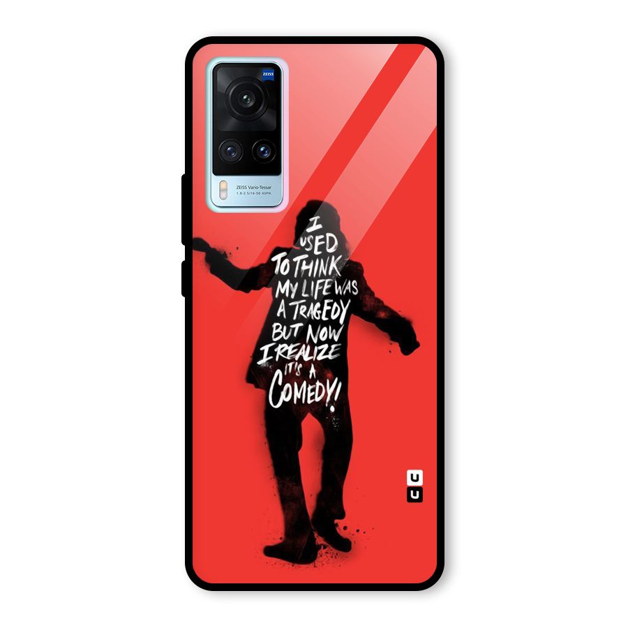 Life Tragedy Comedy Glass Back Case for Vivo X60
