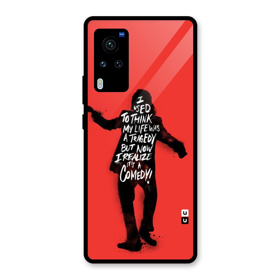Life Tragedy Comedy Glass Back Case for Vivo X60 Pro