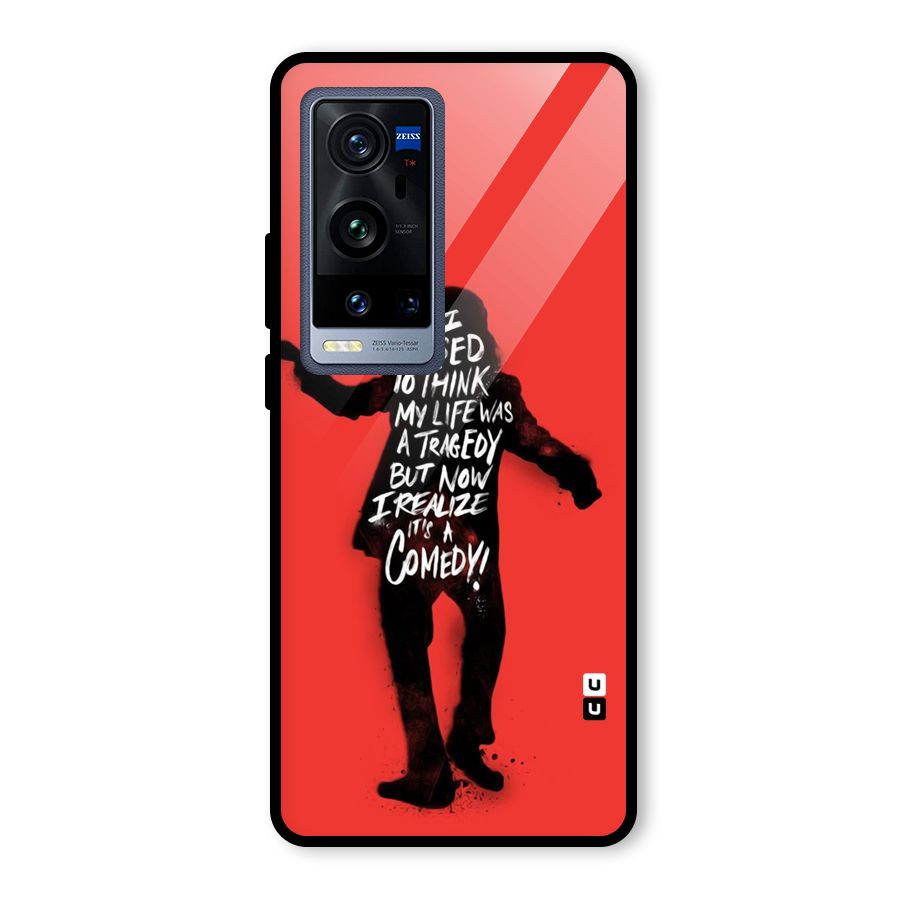 Life Tragedy Comedy Glass Back Case for Vivo X60 Pro Plus
