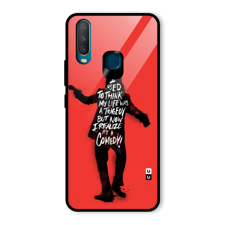Life Tragedy Comedy Glass Back Case for Vivo Y17