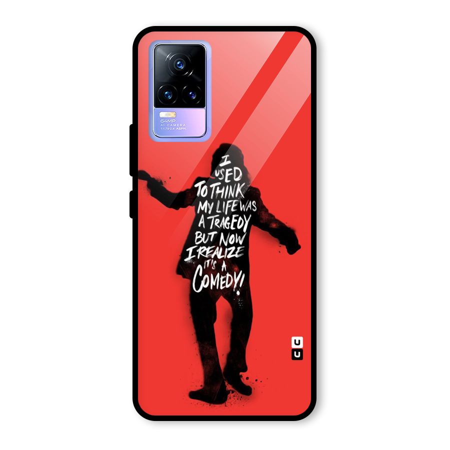 Life Tragedy Comedy Glass Back Case for Vivo Y73