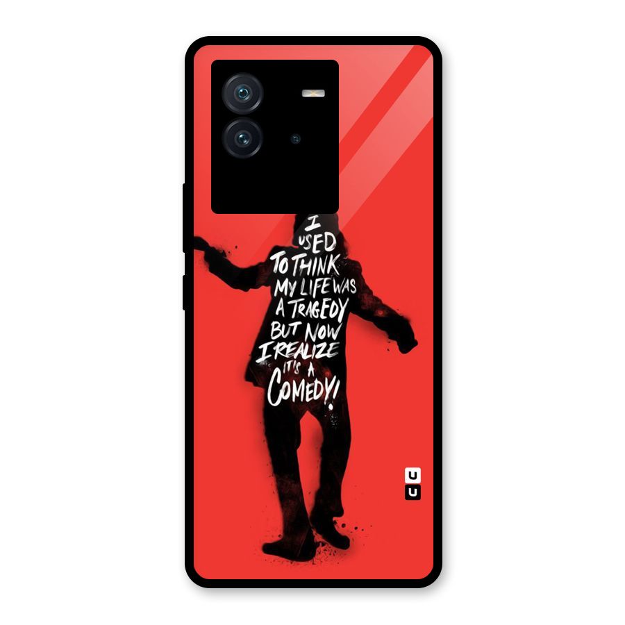 Life Tragedy Comedy Glass Back Case for Vivo iQOO Neo 6 5G