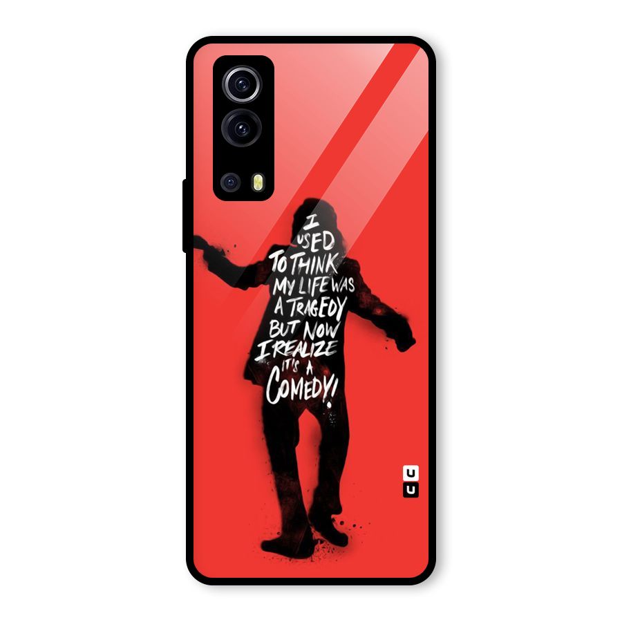 Life Tragedy Comedy Glass Back Case for Vivo iQOO Z3