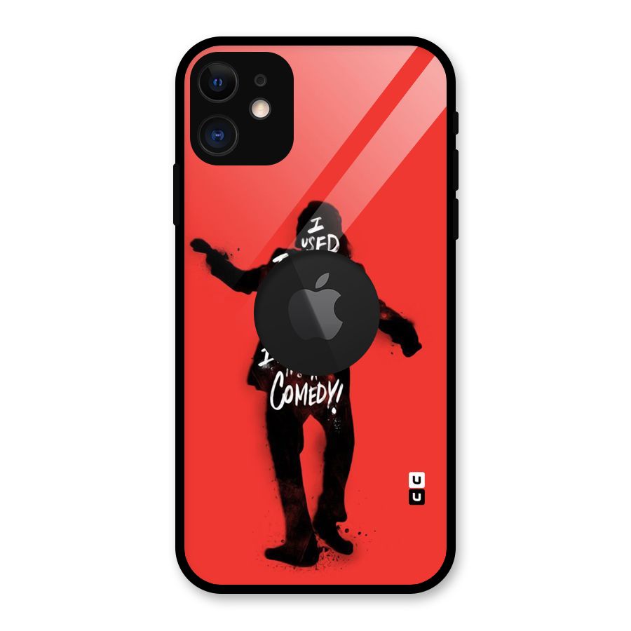 Life Tragedy Comedy Glass Back Case for iPhone 11 Logo Cut