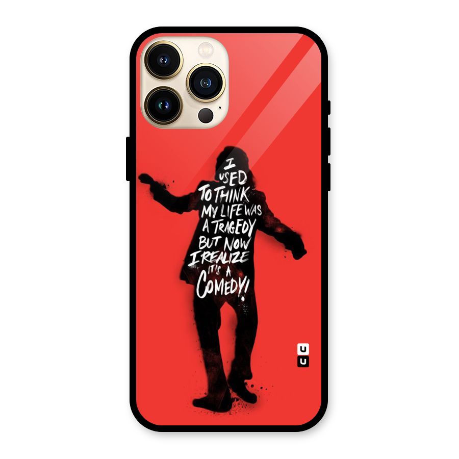 Life Tragedy Comedy Glass Back Case for iPhone 13 Pro Max