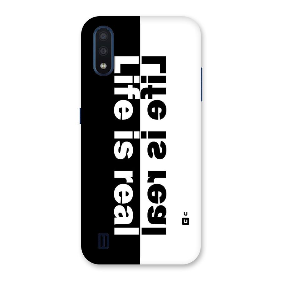 Life is Real Back Case for Galaxy M01