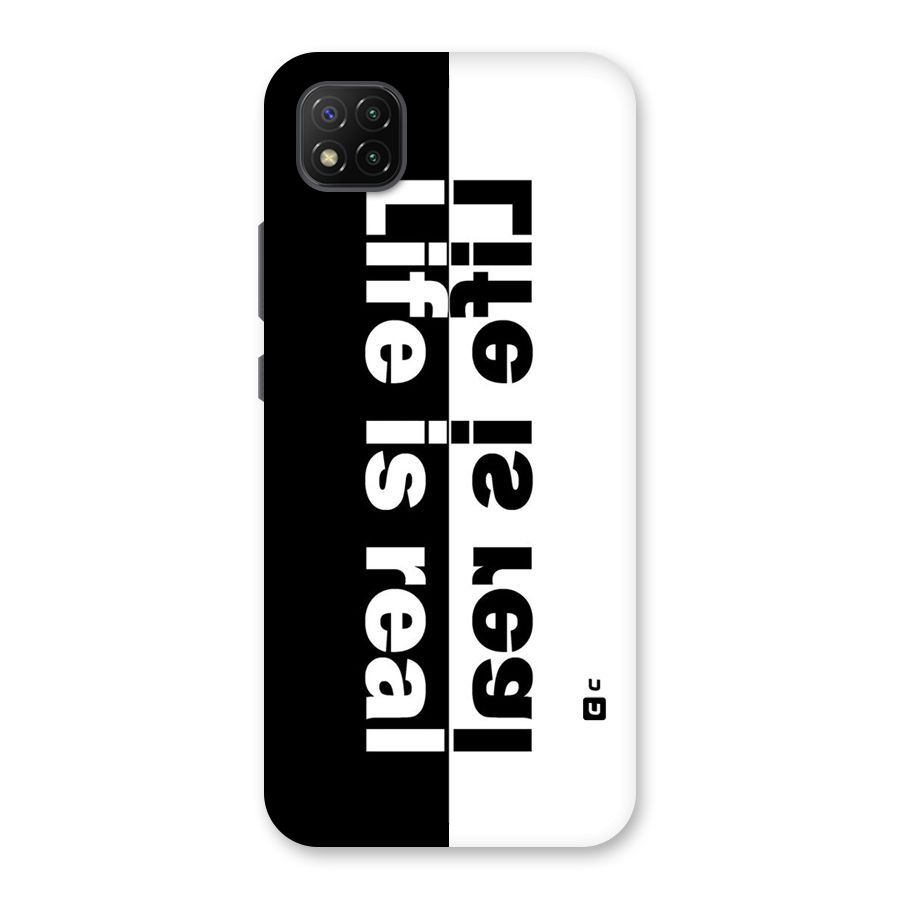 Life is Real Back Case for Poco C3