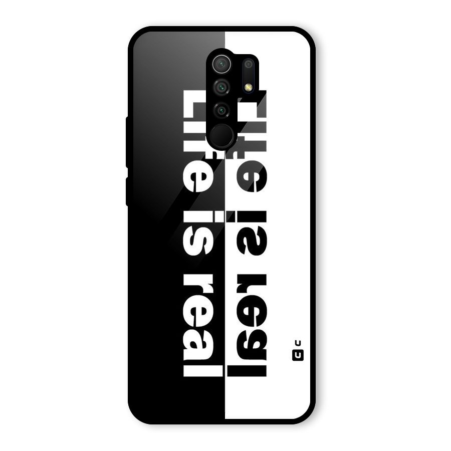 Life is Real Glass Back Case for Poco M2