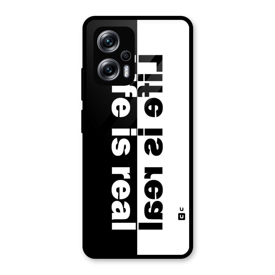 Life is Real Glass Back Case for Redmi K50i