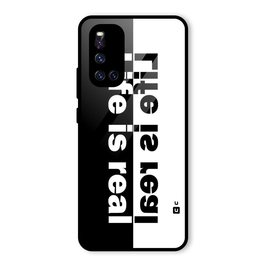 Life is Real Glass Back Case for Vivo V19