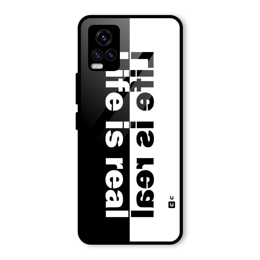 Life is Real Glass Back Case for Vivo V20