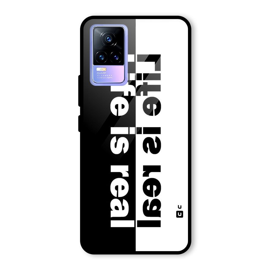 Life is Real Glass Back Case for Vivo Y73