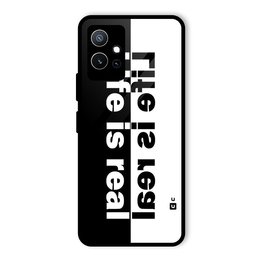 Life is Real Glass Back Case for Vivo Y75 5G