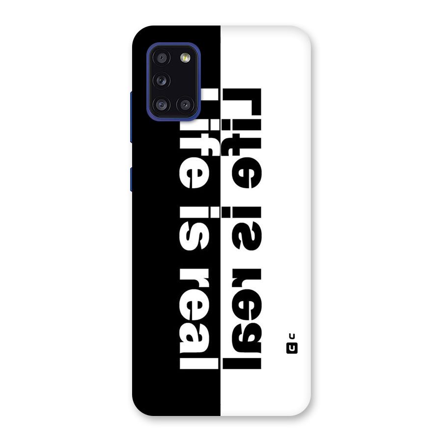 Life is Real Simple Back Case for Galaxy A31