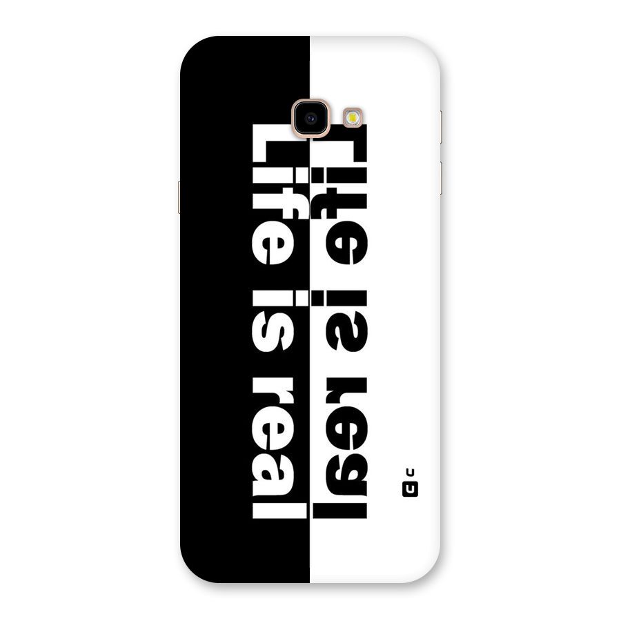 Life is Real Simple Back Case for Galaxy J4 Plus