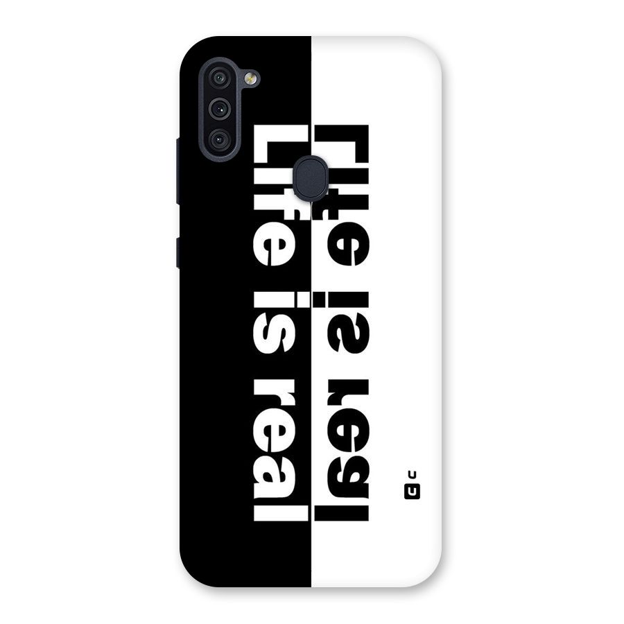 Life is Real Simple Back Case for Galaxy M11