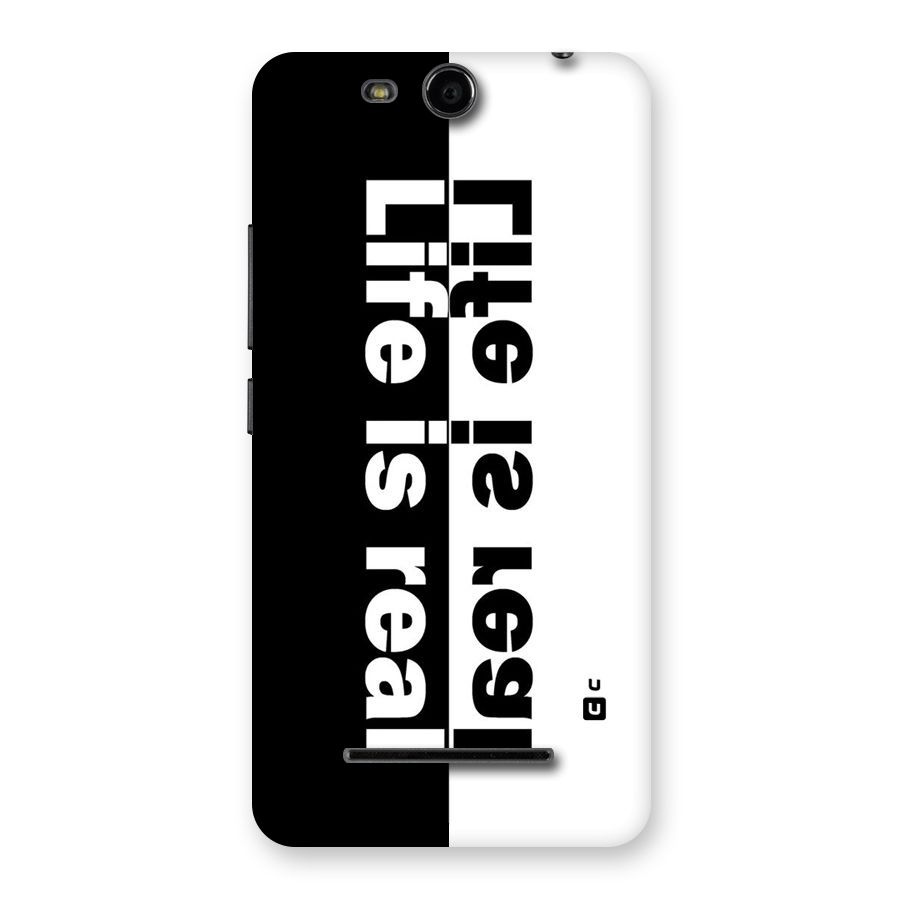 Life is Real Simple Back Case for Micromax Canvas Juice 3 Q392