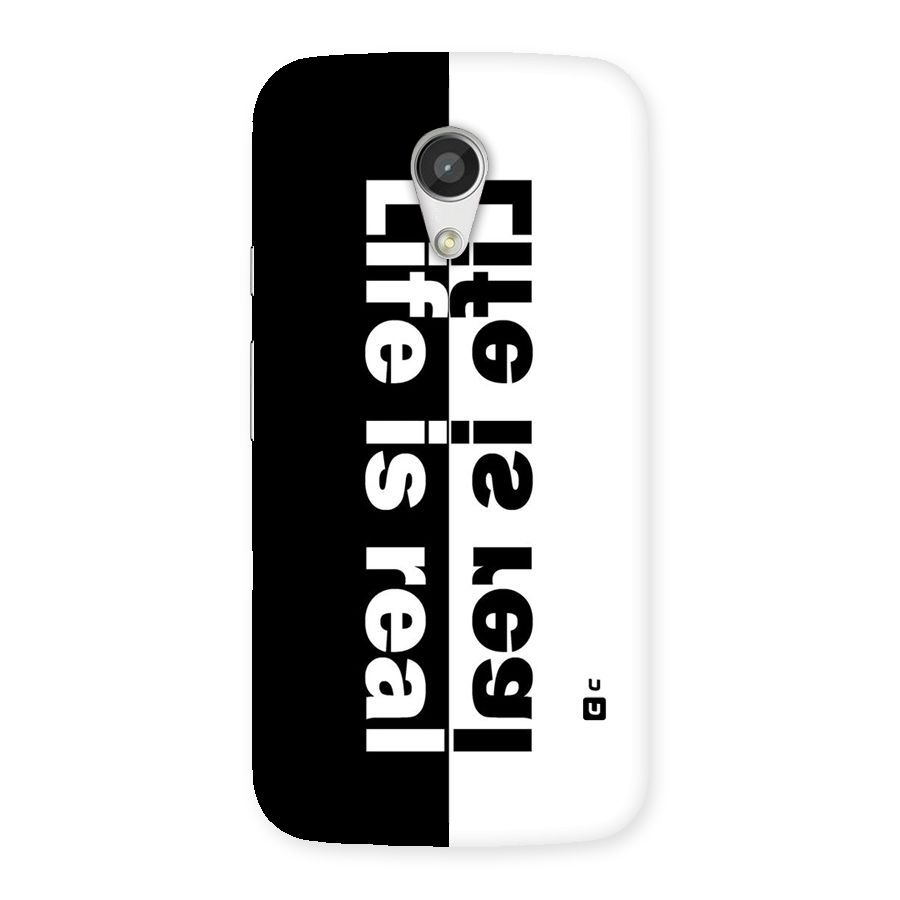 Life is Real Simple Back Case for Moto G 2nd Gen