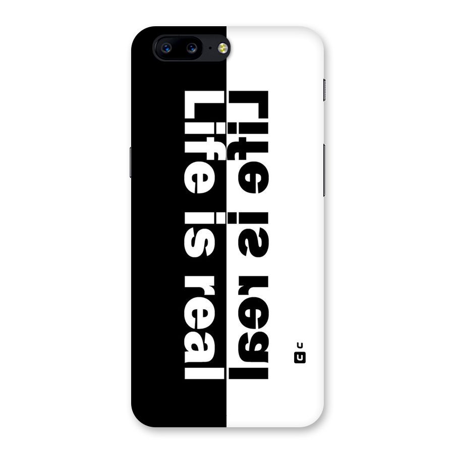 Life is Real Simple Back Case for OnePlus 5