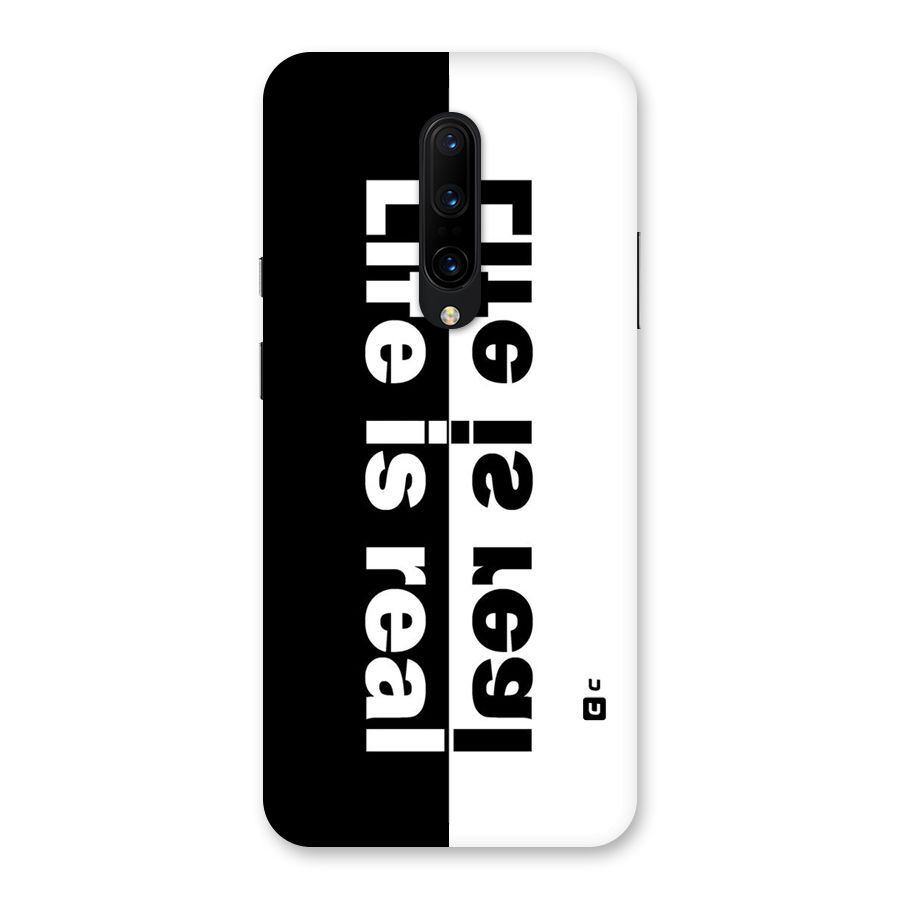 Life is Real Simple Back Case for OnePlus 7 Pro
