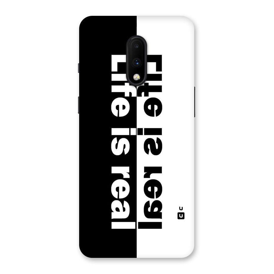 Life is Real Simple Back Case for OnePlus 7