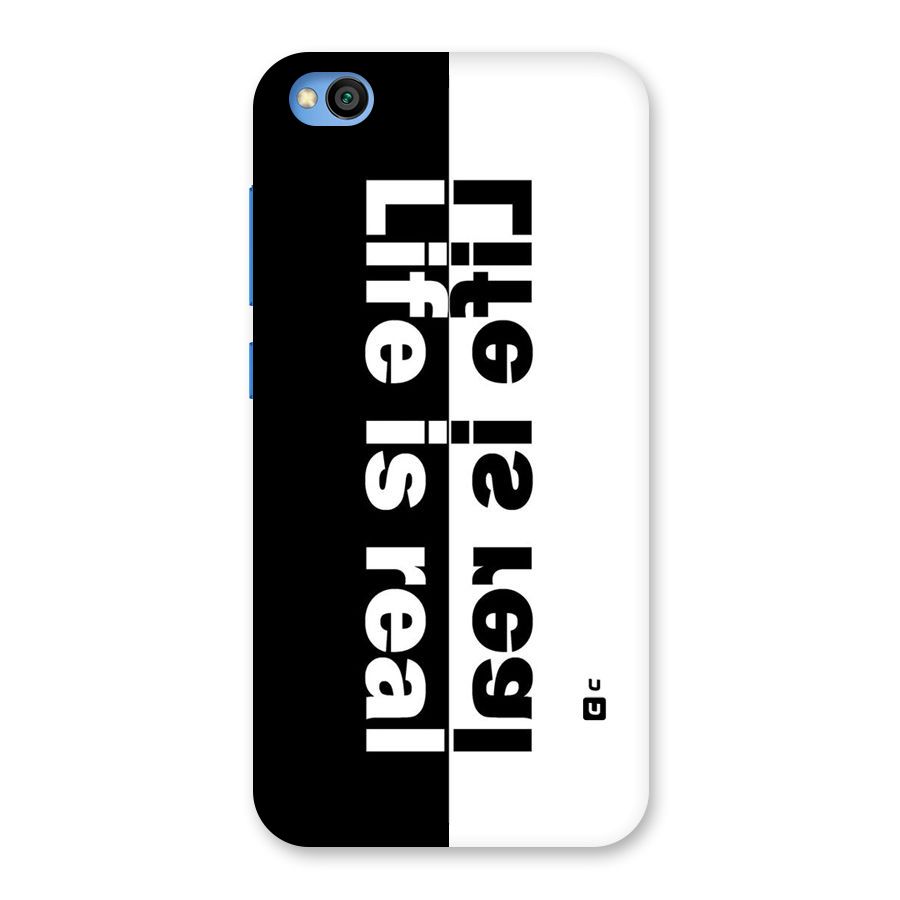 Life is Real Simple Back Case for Redmi Go