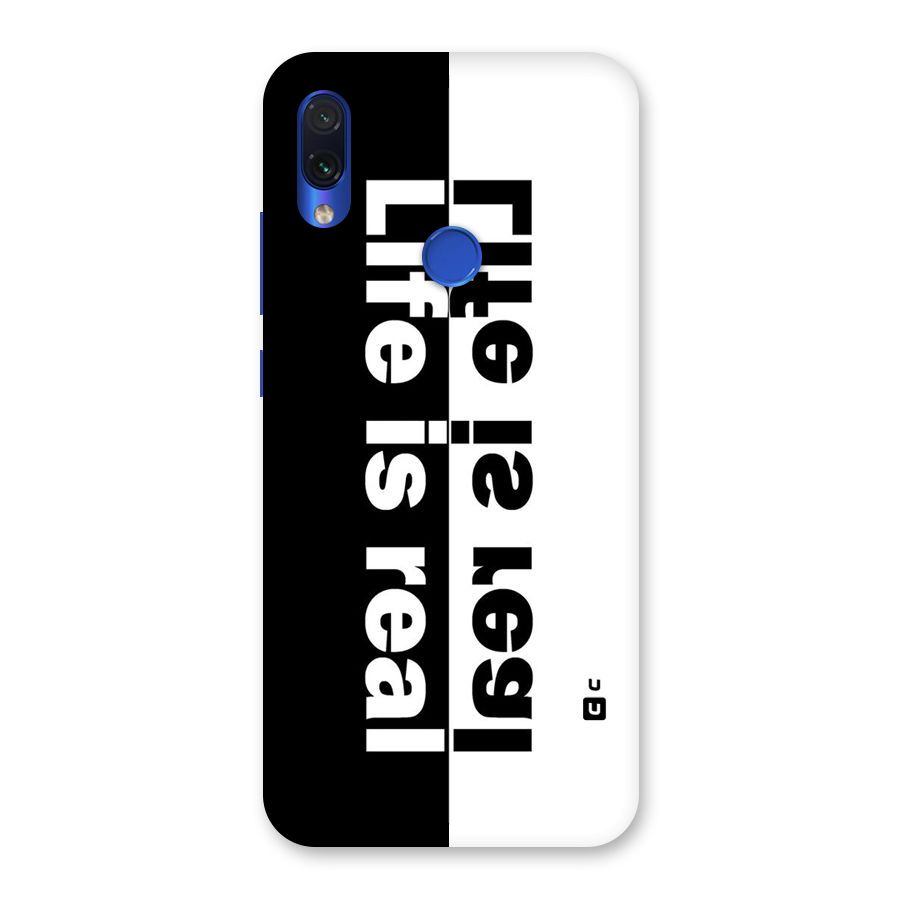 Life is Real Simple Back Case for Redmi Note 7