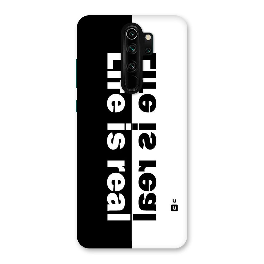 Life is Real Simple Back Case for Redmi Note 8 Pro