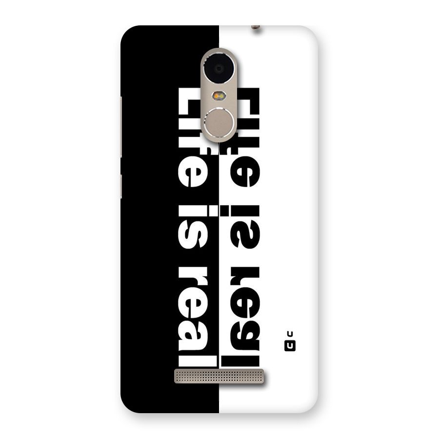 Life is Real Simple Back Case for Xiaomi Redmi Note 3