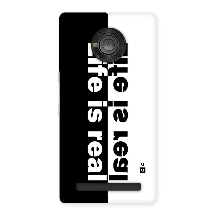 Life is Real Simple Back Case for Yu Yunique