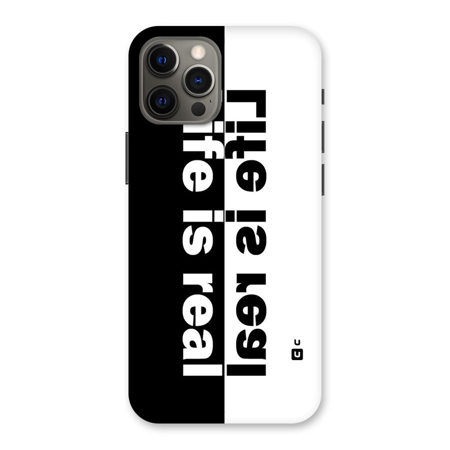 Life is Real Simple Back Case for iPhone 12 Pro Max