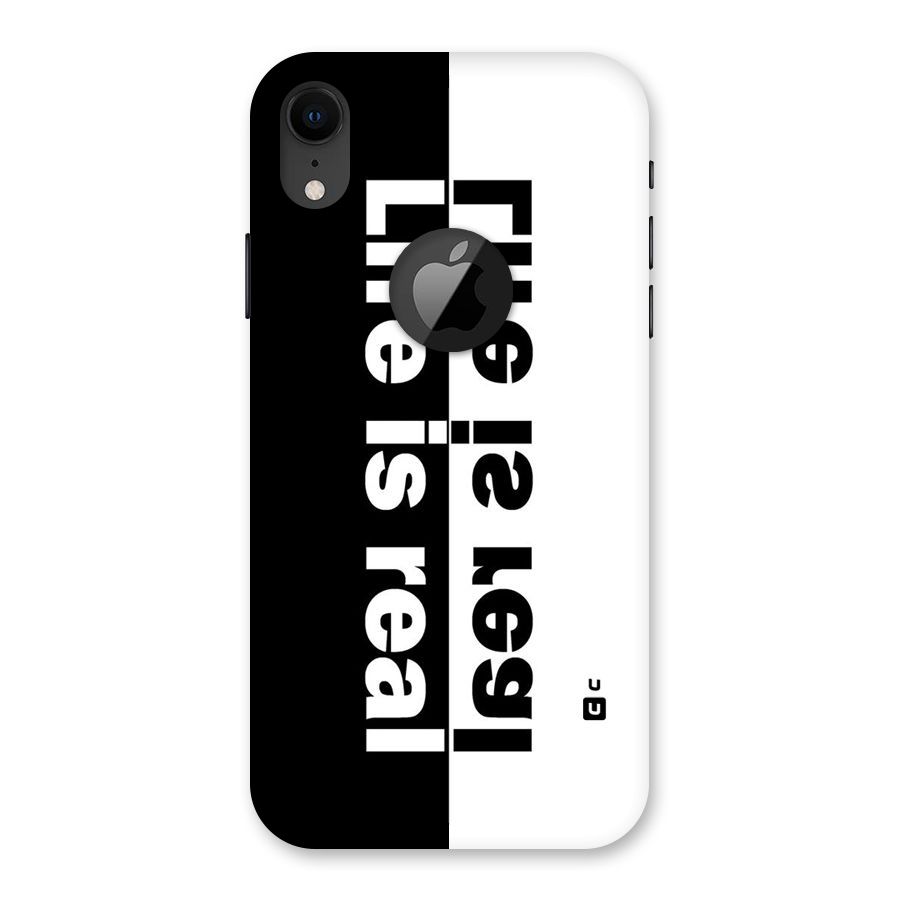 Life is Real Simple Back Case for iPhone XR Logo Cut